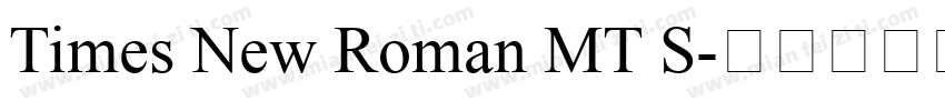 Times New Roman MT S字体转换